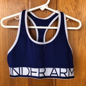Girls Under Armour Royal Blue Sports Bra